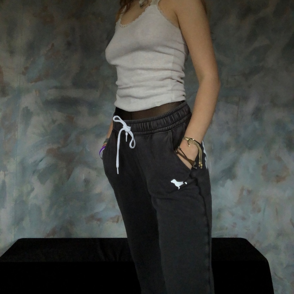 🤍VICTORIA SECRET PINK GRAY SWEATPANTS🤍